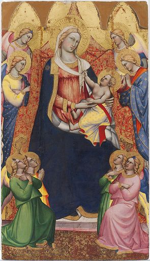 Madonna and Child with Angels ca. 1380 by Spinello Aretino ca. 1350-1410 Fogg Museum  Harvard University Cambridge MA 1905.1